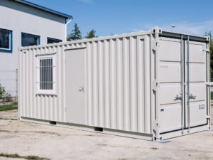 Conteneur Bureau Modulaire beige