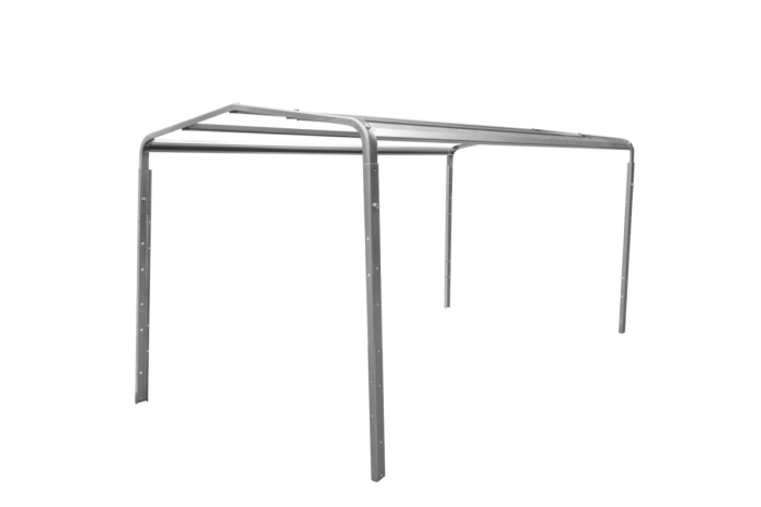 REMORQUE DOUBLE ESSIEUX UNITRAILER 264/2 KIPP AVEC ROUE JOCKEY, ARCEAU ET bâche GRISE – Image 26