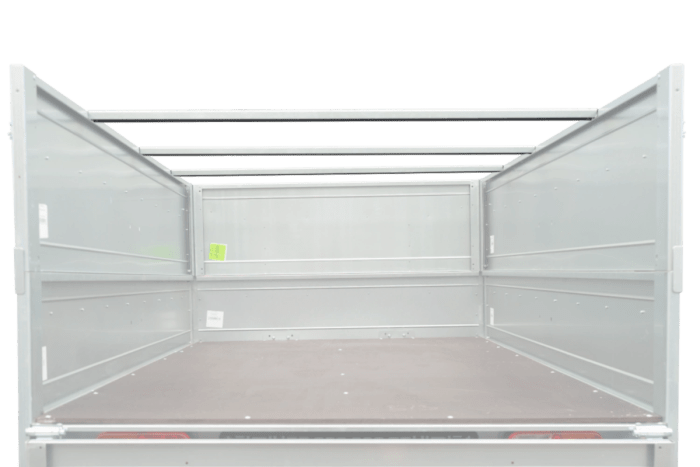 REMORQUE UNITRAILER 264/2 KIPP AVEC ROUE JOCKEY, TIGE DE SUPPORT DE BÂCHE ET BÂCHE PLATE GRISE – Image 24