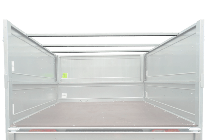 REMORQUE UNITRAILER 264/2 KIPP AVEC ROUE JOCKEY, TIGE DE SUPPORT DE BÂCHE ET BÂCHE PLATE GRISE – Image 23