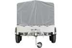 REMORQUE DOUBLE ESSIEUX UNITRAILER 264/2 KIPP AVEC ROUE JOCKEY, ARCEAU ET bâche GRISE – Image 7