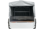 REMORQUE DOUBLE ESSIEUX UNITRAILER 264/2 KIPP AVEC ROUE JOCKEY, ARCEAU ET bâche GRISE – Image 18