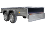 REMORQUE UNITRAILER 264/2 KIPP AVEC ROUE JOCKEY, TIGE DE SUPPORT DE BÂCHE ET BÂCHE PLATE GRISE – Image 16