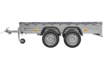 REMORQUE UNITRAILER 264/2 KIPP AVEC ROUE JOCKEY, TIGE DE SUPPORT DE BÂCHE ET BÂCHE PLATE GRISE – Image 7