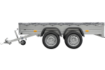 REMORQUE UNITRAILER 264/2 KIPP AVEC ROUE JOCKEY, TIGE DE SUPPORT DE BÂCHE ET BÂCHE PLATE GRISE – Image 10