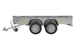 REMORQUE UNITRAILER 264/2 KIPP AVEC ROUE JOCKEY, TIGE DE SUPPORT DE BÂCHE ET BÂCHE PLATE GRISE – Image 9