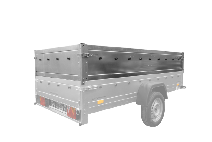 REMORQUE DOUBLE ESSIEUX UNITRAILER 264/2 KIPP AVEC ROUE JOCKEY, ARCEAU ET bâche GRISE – Image 60