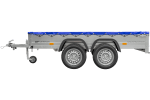 REMORQUE UNITRAILER 264/2 KIPP AVEC ROUE JOCKEY, TIGE DE SUPPORT DE BÂCHE ET BÂCHE PLATE GRISE – Image 53